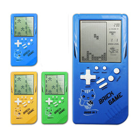 Retro Childhood Tetris Handheld Game Player Yellow